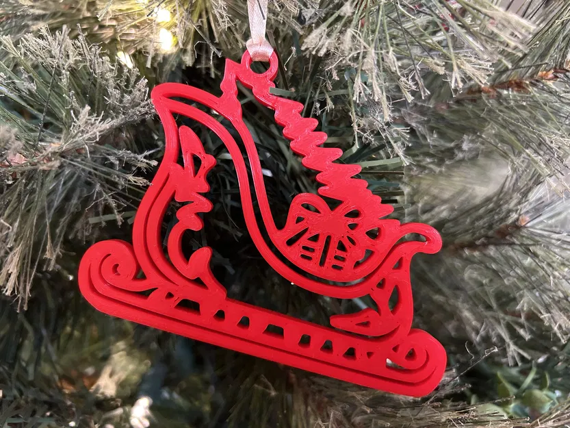 Mô hình Xe Trượt Tuyết Giáng Sinh - Image 1