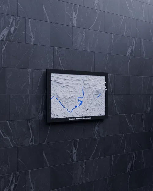 Mô hình địa hình 3D Boston, Khu vực Fenway Park - Hoa Kỳ - Image 4