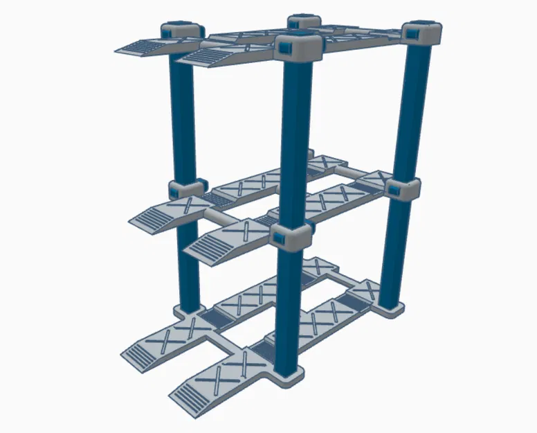 Bệ Nâng Xe Hot Wheels & Tỷ Lệ 1/64 | 3 Tầng - Image 1
