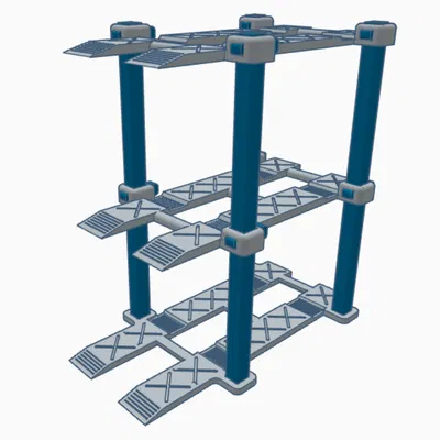 Bệ Nâng Xe Hot Wheels & Tỷ Lệ 1/64 | 3 Tầng