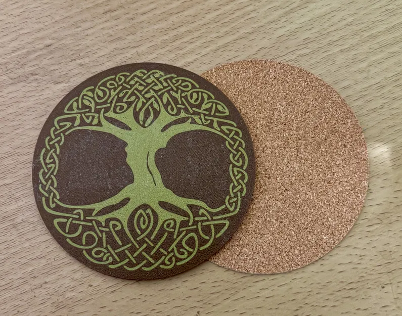 Đế Lót Ly Cây Sự Sống Celtic Ireland - Image 1