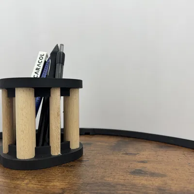 Chỗ Cắm Bút Hiện Đại – Lai Gỗ & In 3D