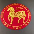 Trang Trí Đĩa Con Ngựa Tết Nguyên Đán - Thumbnail 2