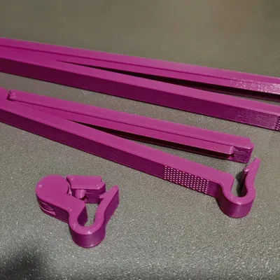 Kẹp túi có cơ chế tự động snap-in