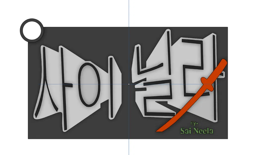 Móc Khóa Tên Theo Phong Cách Ninja Hàn Quốc - Image 2