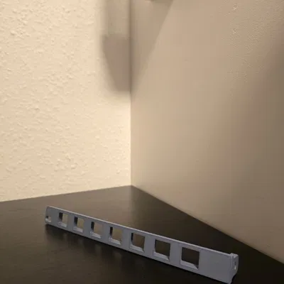 Tấm Bịt Ổ Cắm Keystone 19 inch 0.5u Cho Tủ Rack