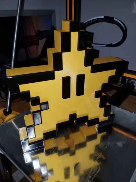 Đỉnh Cây Thông Noel Hình Sao Mario Hai Màu - Image 1