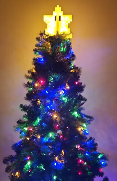 Đỉnh Cây Thông Mario Hollowed Có Đèn - Image 2