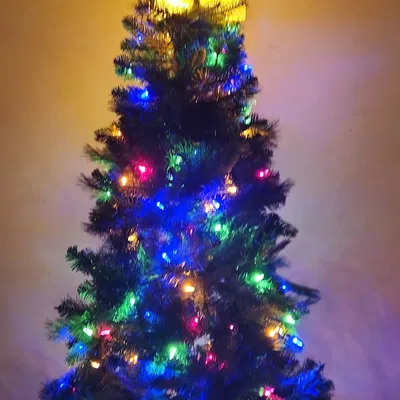 Đỉnh Cây Thông Mario Hollowed Có Đèn