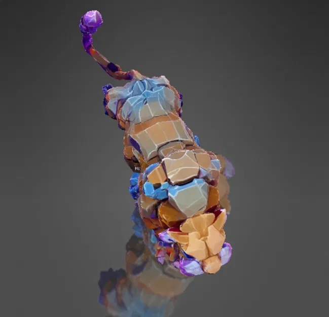 Hổ Răng Kiếm Phong Cách Lowpoly - Image 4