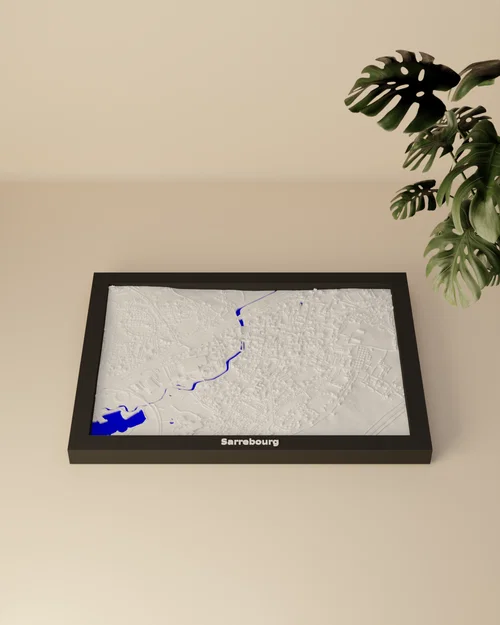 Sarrebourg, Pháp - Mô Hình 3D Địa Hình Thu Nhỏ - Image 1