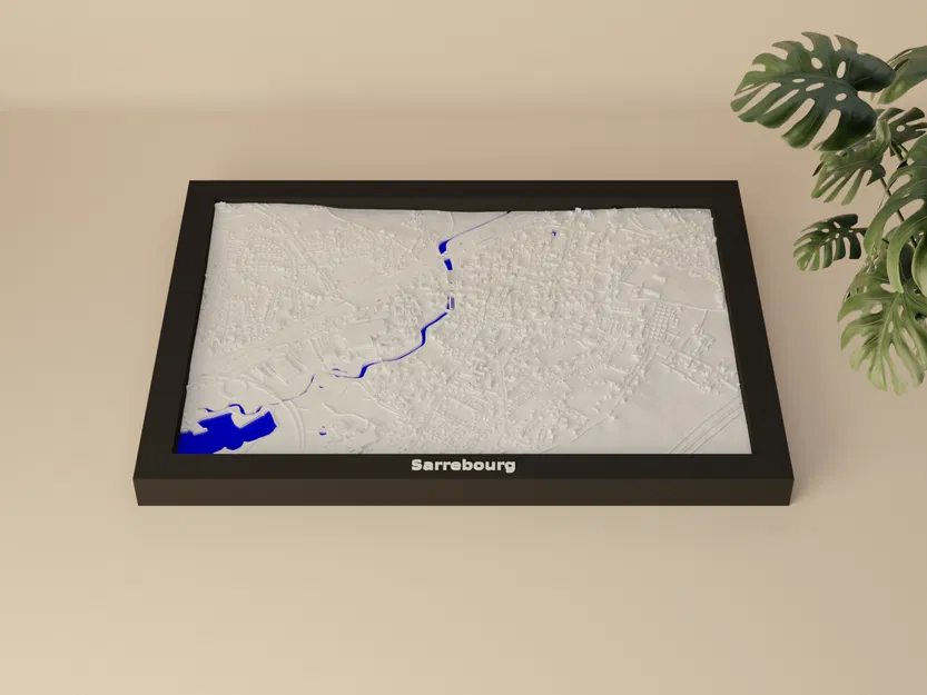 Sarrebourg, Pháp - Mô Hình 3D Địa Hình Thu Nhỏ - Image 2