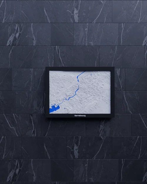 Sarrebourg, Pháp - Mô Hình 3D Địa Hình Thu Nhỏ - Image 5