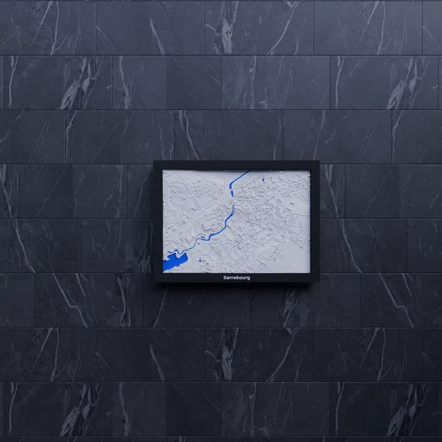 Sarrebourg, Pháp - Mô Hình 3D Địa Hình Thu Nhỏ - Image 7
