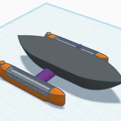 Mô hình thuyền bơm hơi (Pontoon Boat)