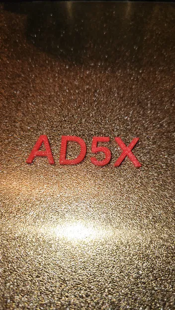 Chèn Logo - Chữ và Số cho FlashForge AD5X - Image 1