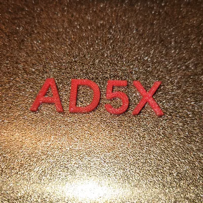 Chèn Logo - Chữ và Số cho FlashForge AD5X