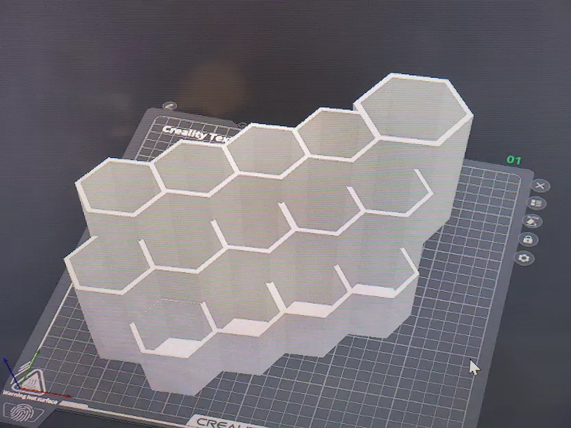 Kệ Tổ Chức Hình Lục Giác 3 Tầng - Image 2