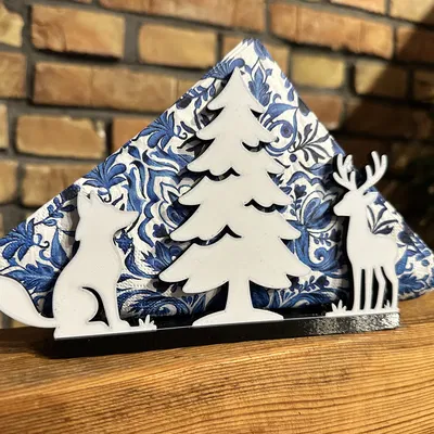 Giá Đựng Khăn Ăn – Phiên Bản Giáng Sinh