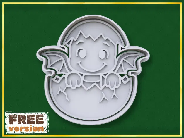 Khuôn Cắt Bánh Quy Rồng Nở Trứng - Image 1