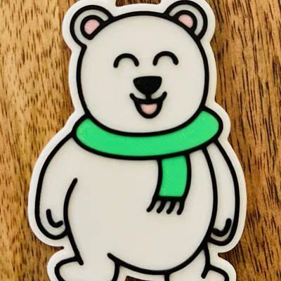 Gấu Bắc Cực Quàng Khăn