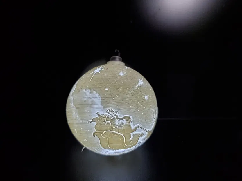 Đồ Trang Trí Giáng Sinh Phát Sáng - Cảnh Chúa Giáng Sinh và Ông Già Noel - Image 3