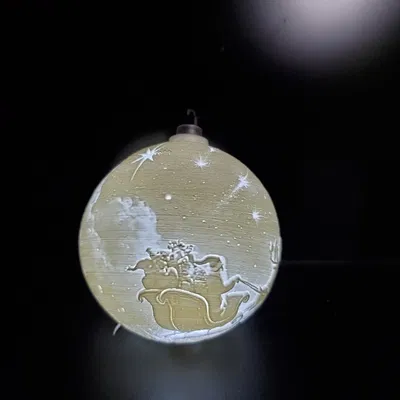 Đồ Trang Trí Giáng Sinh Phát Sáng - Cảnh Chúa Giáng Sinh và Ông Già Noel