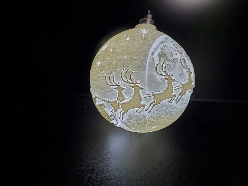 Đồ Trang Trí Giáng Sinh Phát Sáng - Cảnh Chúa Giáng Sinh và Ông Già Noel - Image 4