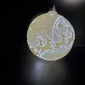 Đồ Trang Trí Giáng Sinh Phát Sáng - Cảnh Chúa Giáng Sinh và Ông Già Noel - Thumbnail 4