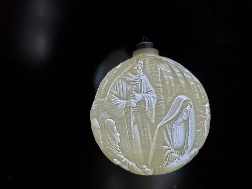 Đồ Trang Trí Giáng Sinh Phát Sáng - Cảnh Chúa Giáng Sinh và Ông Già Noel - Image 9