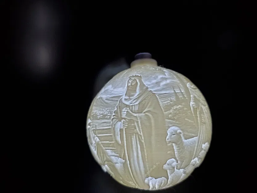 Đồ Trang Trí Giáng Sinh Phát Sáng - Cảnh Chúa Giáng Sinh và Ông Già Noel - Image 10