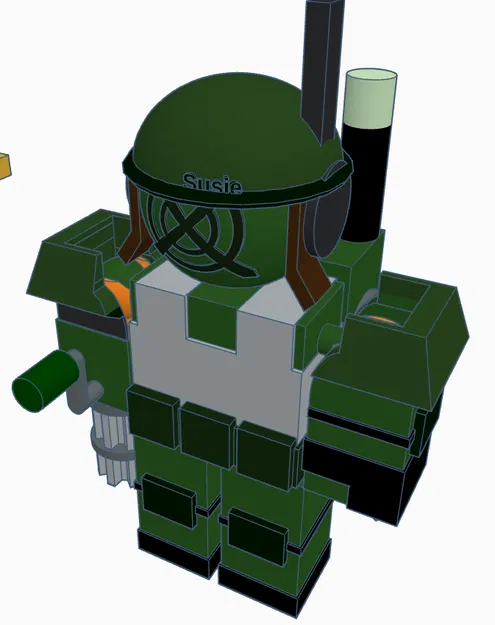 Mô Hình Nhân Vật Robot Lính (CrankDroid) Droid Lính Articulated (Die of Death OC Roblox) - Image 1