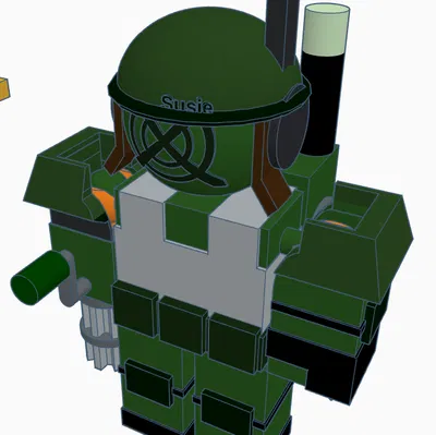 Mô Hình Nhân Vật Robot Lính (CrankDroid) Droid Lính Articulated (Die of Death OC Roblox)