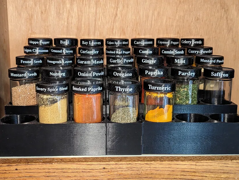 Kệ Gia Vị Mở Rộng, Lắp Ghép Được Có Nhãn Dán - Image 1