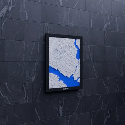 Mô hình thu nhỏ địa hình 3D Oakland, Hoa Kỳ