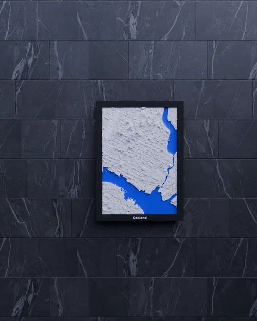 Mô hình thu nhỏ địa hình 3D Oakland, Hoa Kỳ - Image 5