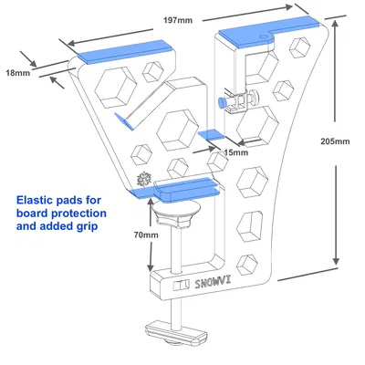 Ê tô SnowVi cho Snowboard và Ski