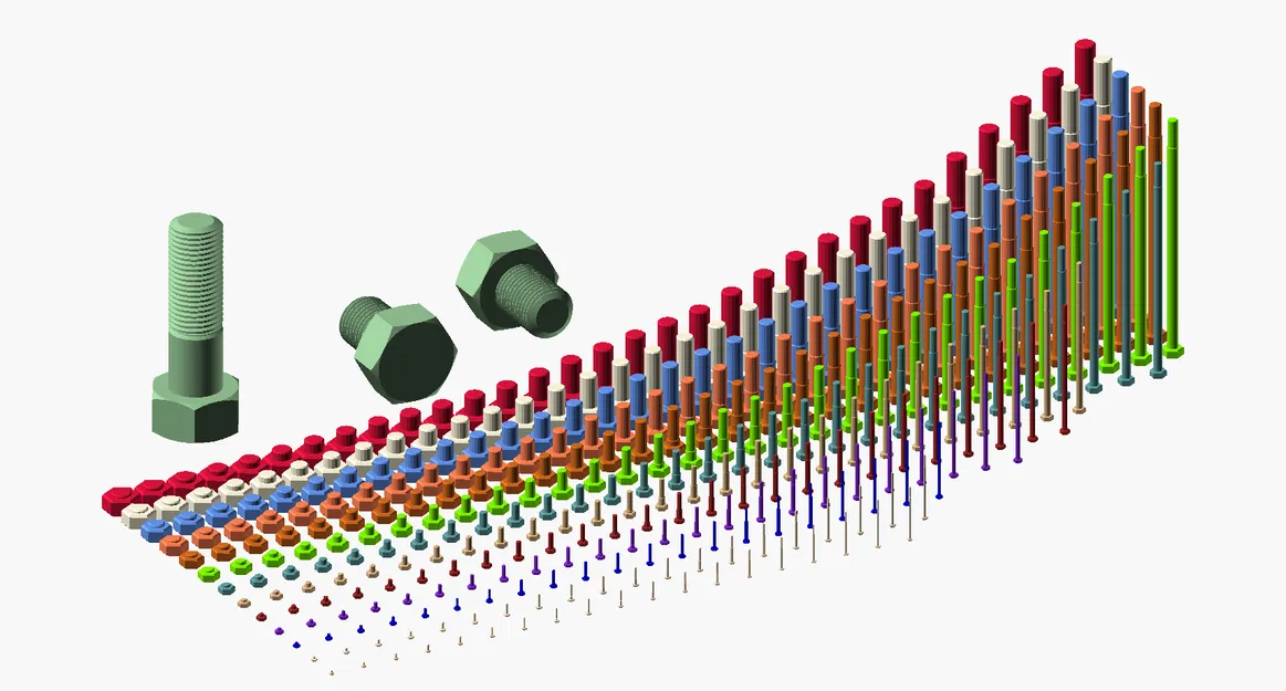Trăm con Vít Lục Giác Metric Phiên bản 2: M2 đến M64 - Image 1