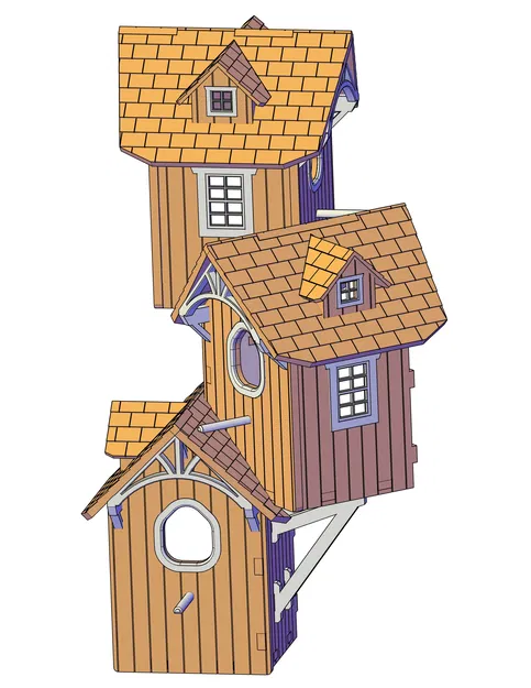 Nhà chim 3 tầng có tay treo 2.0 - Image 5