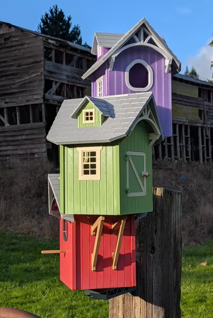 Nhà chim 3 tầng có tay treo 2.0 - Image 6