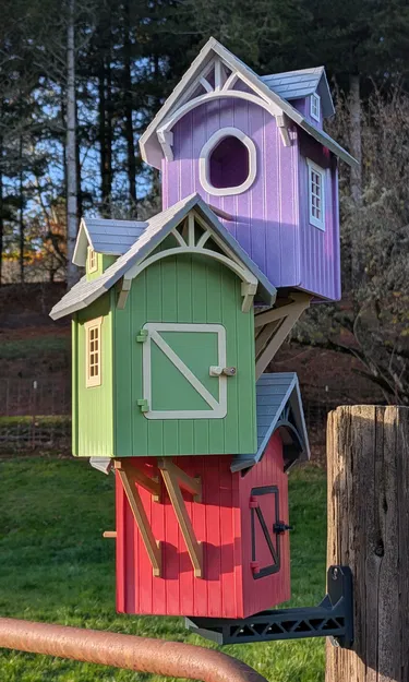 Nhà chim 3 tầng có tay treo 2.0 - Image 7