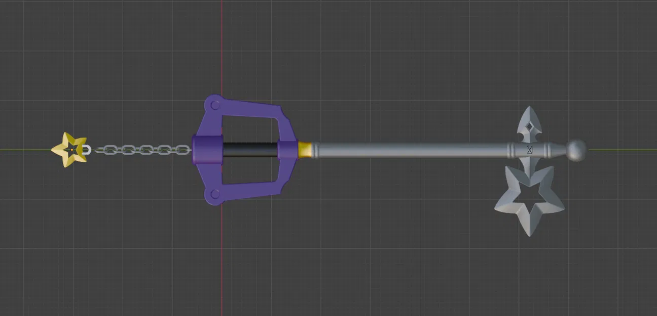 Mô hình 3D Starlight Keyblade - Kingdom Hearts - Image 2