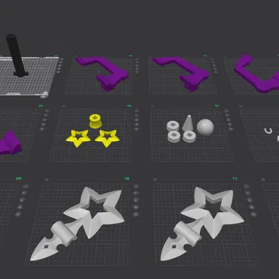 Mô hình 3D Starlight Keyblade - Kingdom Hearts