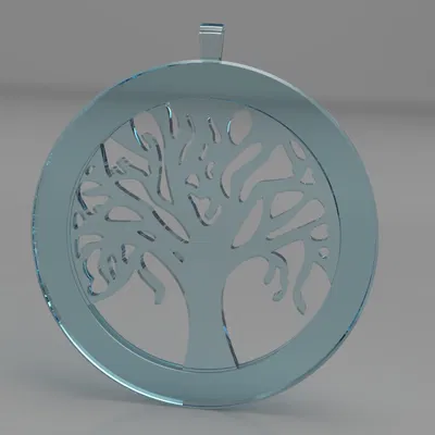 Mặt Dây Chuyền Cây Sự Sống – STL In 3D