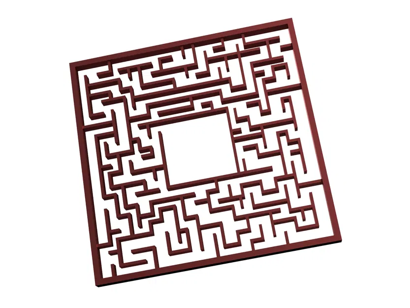 Mặt Dây Chuyền Mê Cung - Tệp STL In 3D - Image 1