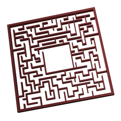 Mặt Dây Chuyền Mê Cung - Tệp STL In 3D