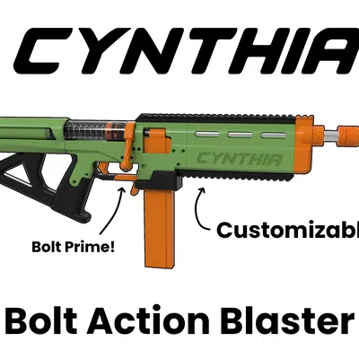 Cynthia - Bolt Action Blaster (Nerf Tự Chế)