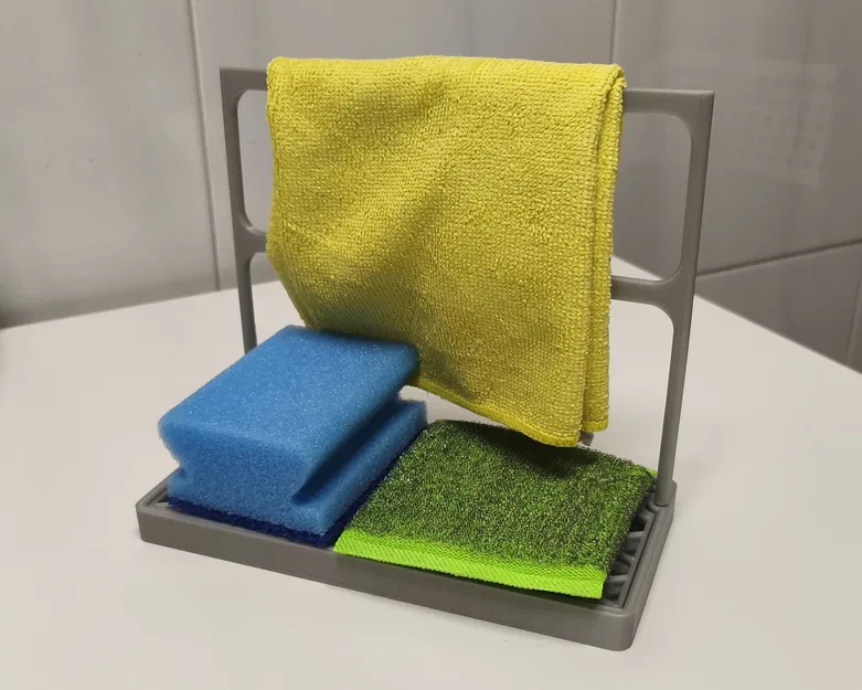 Khay Tổ Chức Bồn Rửa Chén Có Lưới Thoát Tổ Ong & Kệ Treo Khăn - Image 1