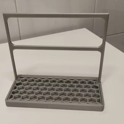 Khay Tổ Chức Bồn Rửa Chén Có Lưới Thoát Tổ Ong & Kệ Treo Khăn