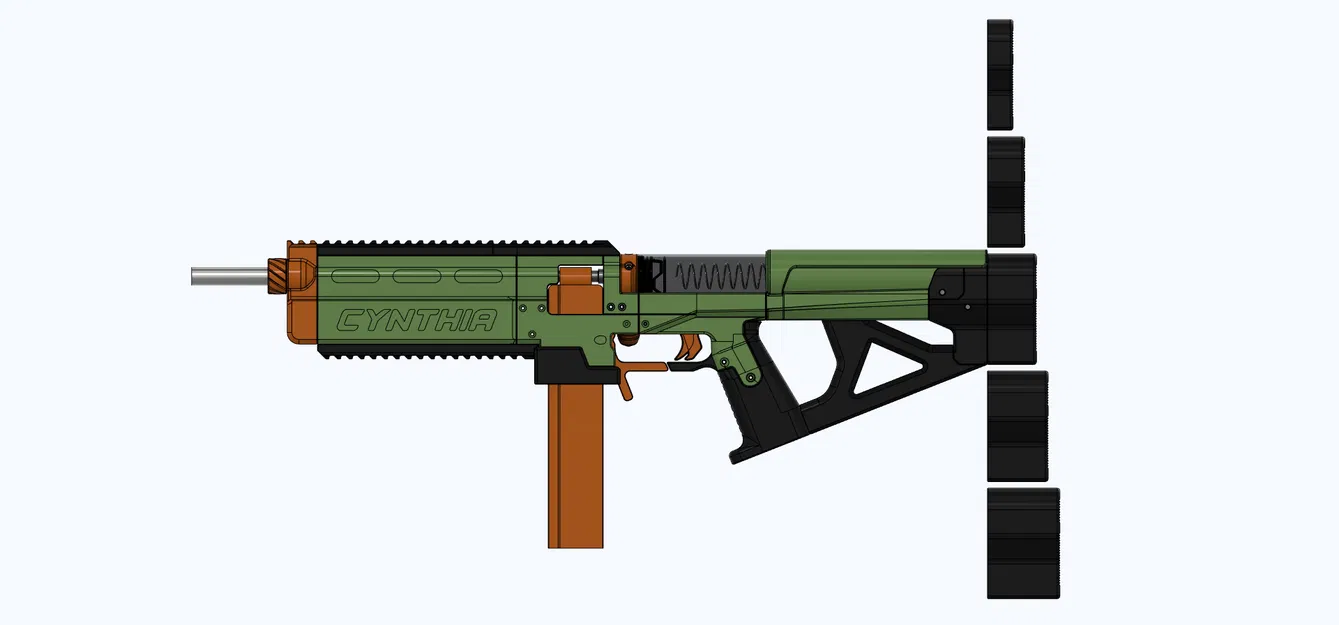 Cynthia - Bolt Action Blaster (Nerf Tự Chế) - Image 26